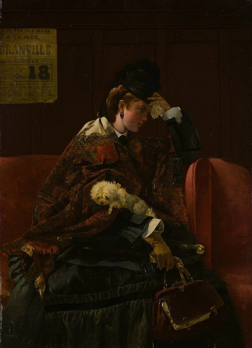 Alfred Émile Stevens - Alla stazione ferroviaria, Art Institute of Chicago
